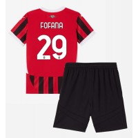 AC Milan Youssouf Fofana #29 Koti Peliasu Lasten 2024-25 Lyhythihainen (+ Lyhyet housut)